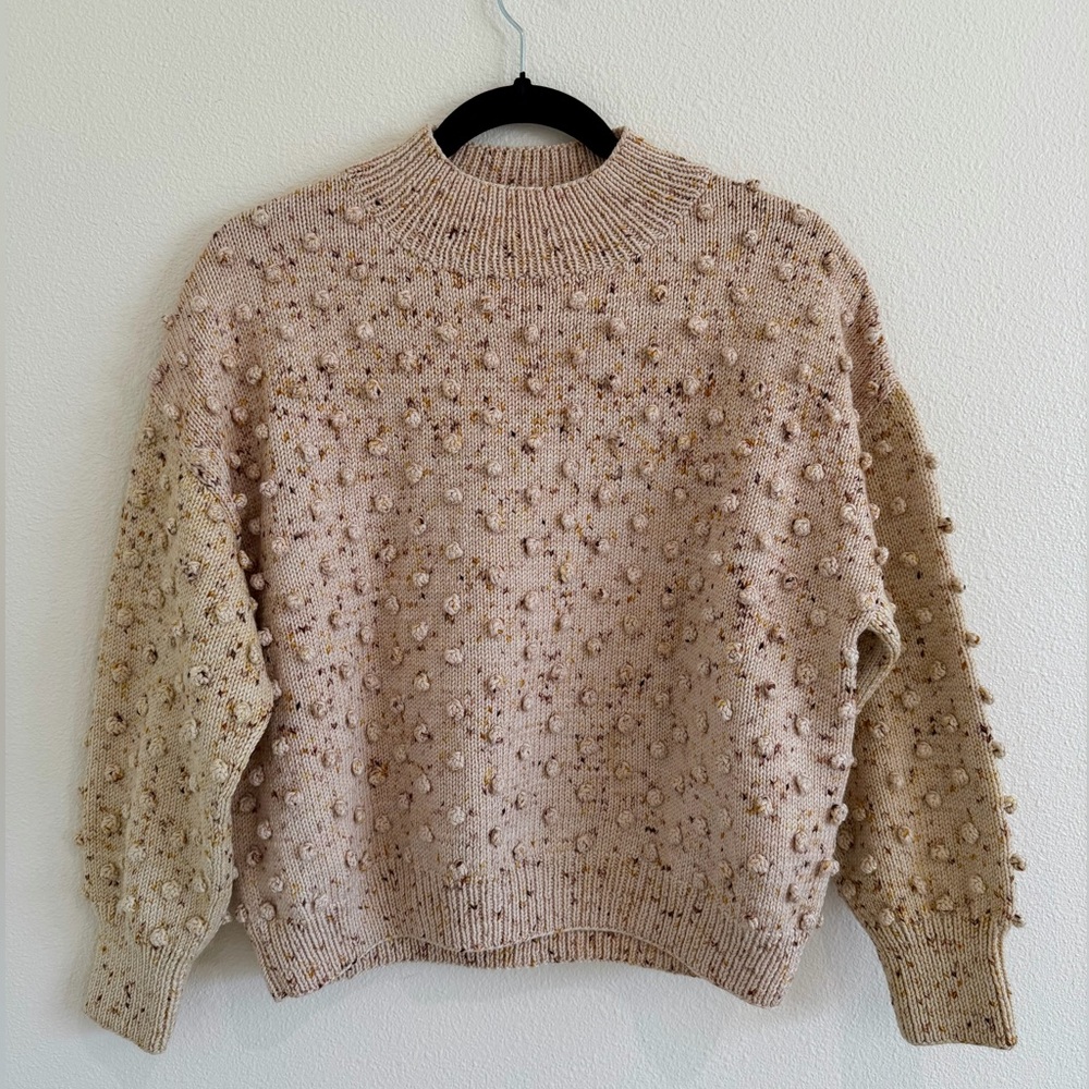 Misha & Puff Popcorn Sweater in Autumn Confetti Size XS EUC 100% Merino Wool